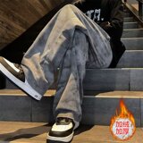 【网136】灯芯绒加绒裤子男款秋冬休闲长裤A079-K90--P33-42，男装卫衣，电商A079