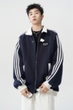 【网4】美式三条杠外套男春季新款开衫撞色上衣潮牌A079-5017-P47，女装短外套，电商A079