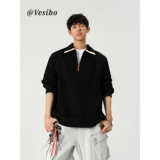 【网120】25半拉炼POLO衫卫衣男秋季A079-T55-P38，男装Polo衫，电商A079