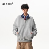 【网5】25撞色半拉链刺绣卫衣男女秋季A079-HY231-P64，男装卫衣，电商A079