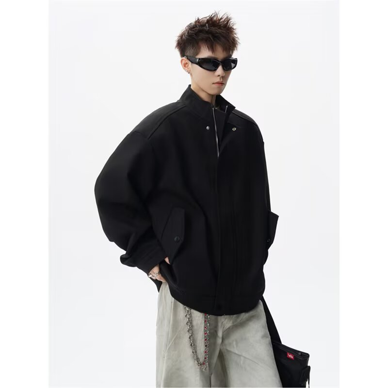 【网60】情侣休闲秋冬开衫立领夹克外套A079-2653-P68,男装夹克,电商A079
