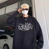 【网126】25宽松圆领卫衣男2025秋季新款潮牌A079-6393-P43，男装卫衣，电商A079