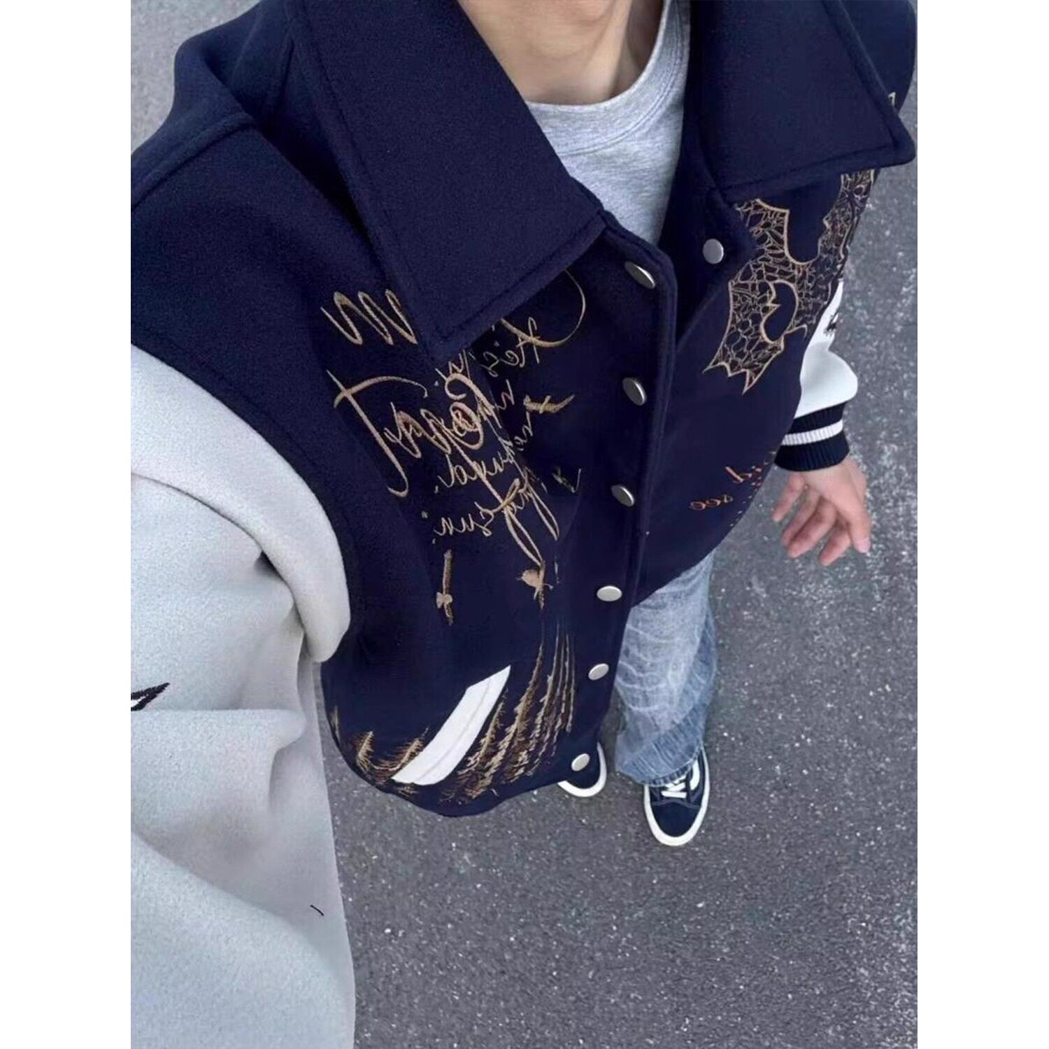 【网图有货11】刺绣棒球服外套男款A079-M413-p67,男装夹克,电商A079