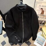 【网40】简约纯色重磅飞行员夹克男秋冬A079-JK32-P71，男装夹克，电商A079