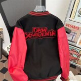 【网57】拼皮毛巾绣棒球服百搭A079-HT225-P61，女装职业装，电商A079