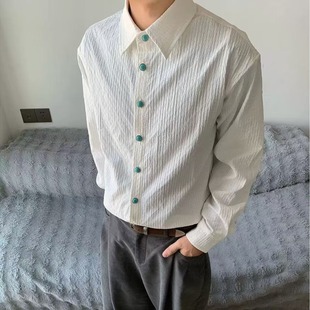 男衬衫 休闲百搭男衬衫 男士 CS51 长袖 A079 P51 218