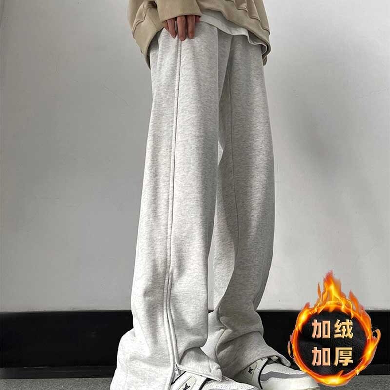 【网97】卫裤加绒加厚宽松直筒休闲长裤A079-K116-P33-39,男装休闲裤,电商A079