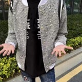 [11]接棒球服外套男女情侣美式复古撞色小香风夹克A079-M700-P53，男装夹克，电商A079