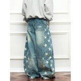 【网60】星星牛仔裤新款宽松潮牌A079-4123-P54，男装牛仔裤，电商A079
