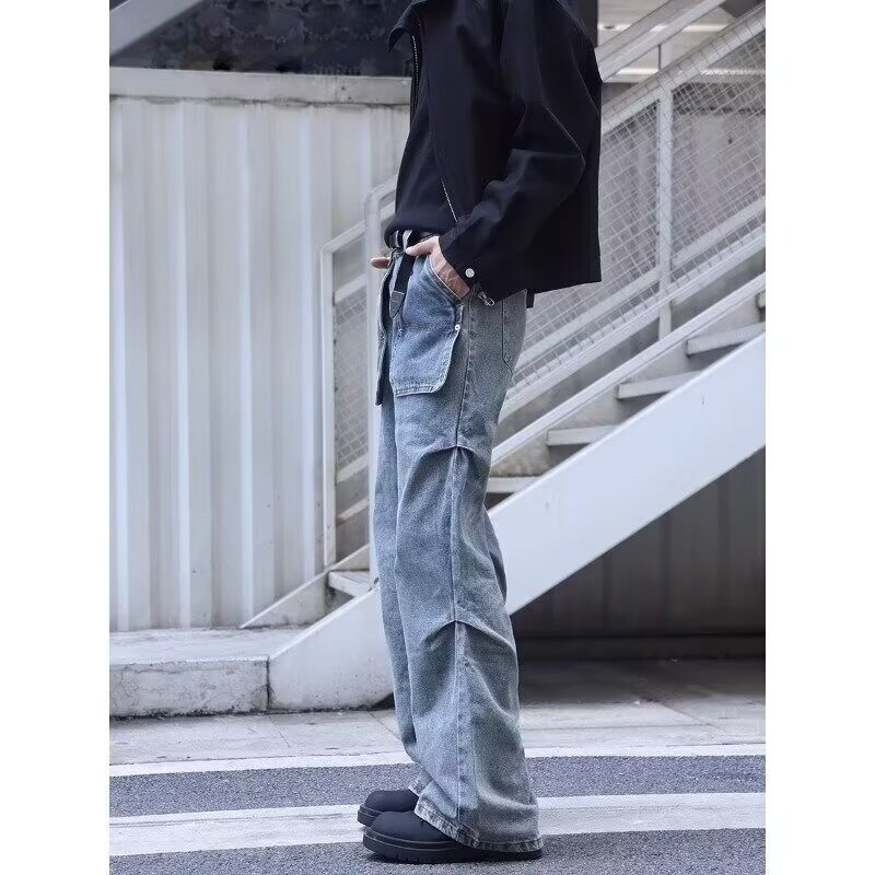 【175】25原版质量蓝色直筒牛仔裤A079-K819-P57,男装牛仔裤,电商A079