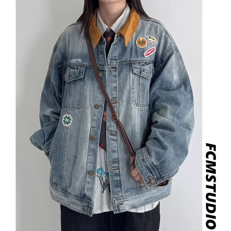 【网54】秋季牛仔外套男女潮牌A079-2605-P69,男装工装外套,电商A079