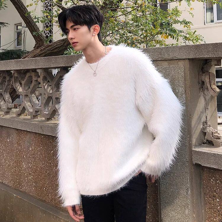 【001】冬季潮高毛衣男女加厚圆领针织衫A079-M2321-P49,男装针织衫/毛衣,电商A079