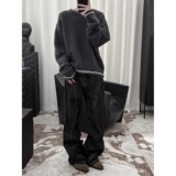 【13】25针织衫男士秋套头毛衣宽松圆领上衣A079-5350-P58，男装针织衫/毛衣，电商A079