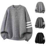 【网2冬新款毛衣男休闲套头长袖上衣针织衫男A079--YM193-P43，男装针织衫/毛衣，电商A079