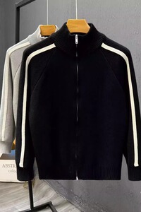 【网59】25拉链针织开衫男士外套A079-M40-P51图片