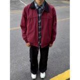 【001】拼接翻领短款夹克男士宽松工装风外套A079-WT187-P66，男装夹克，电商A079