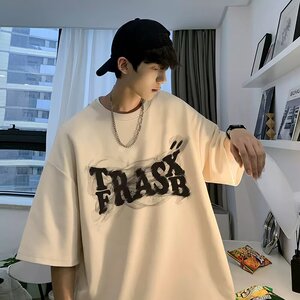 [003]短袖t恤男夏季衣半袖潮牌潮流男装五分袖上衣A079-T136-P15图片