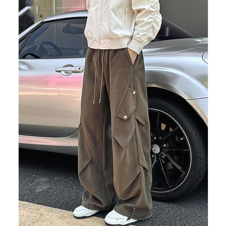 【252】2025男款宽松直筒阔腿保暖休闲裤A079-K401-P43，男装棉衣，电商A079