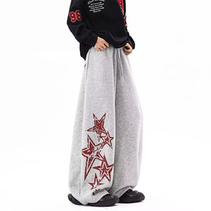 【网41】刺绣拼接休闲裤女秋季新款A079-A8070-P42