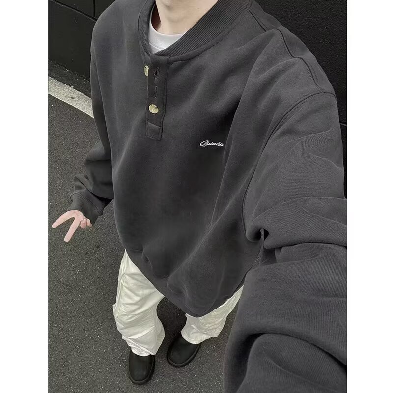 【190】套头卫衣男女秋冬季简约基础款休闲长袖上衣A079-W18-P39,男装卫衣,电商A079