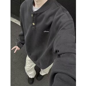 【190】套头卫衣男女秋冬季简约基础款休闲长袖上衣A079-W18-P39图片