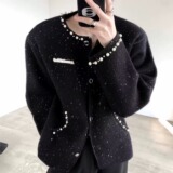 【258】25新款轻奢扣垫肩夹克男女小香风短外套A079-JK2522-P79，男装夹克，电商A079