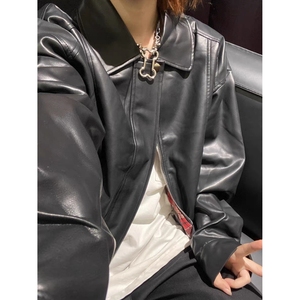 【网7】25两面穿格子PU皮夹克男A079-JK8565-P69图片