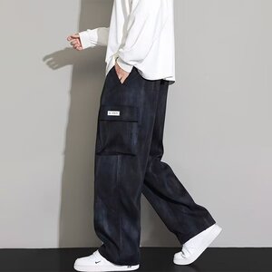 新复古做休闲裤男士潮牌垂感A079-K20-P43【网络图1】4-8XL元图片