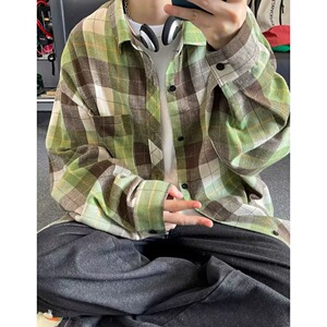 [006]衬衫男女2026春夏撞色休闲衬衣百搭外套A079-CS339-P35图片