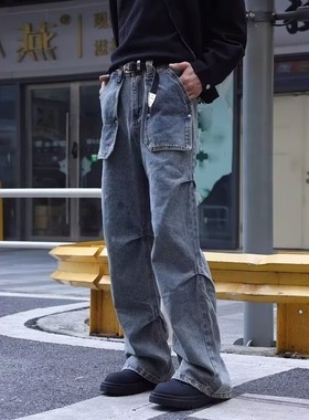 【175】25原版质量蓝色直筒牛仔裤A079-K819-P57