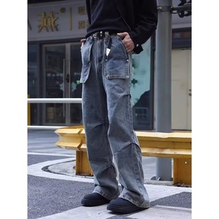 175 K819 25原版 A079 P57 质量蓝色直筒牛仔裤