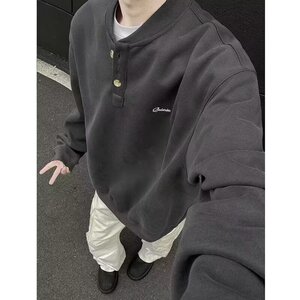 【190】套头卫衣男女秋冬季简约款休闲长袖上衣A079-W18-P30图片