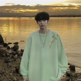 【网126】休外套闲新中式圆领毛衣男装新款秋季A079-6592-P43，男装针织衫/毛衣，电商A079