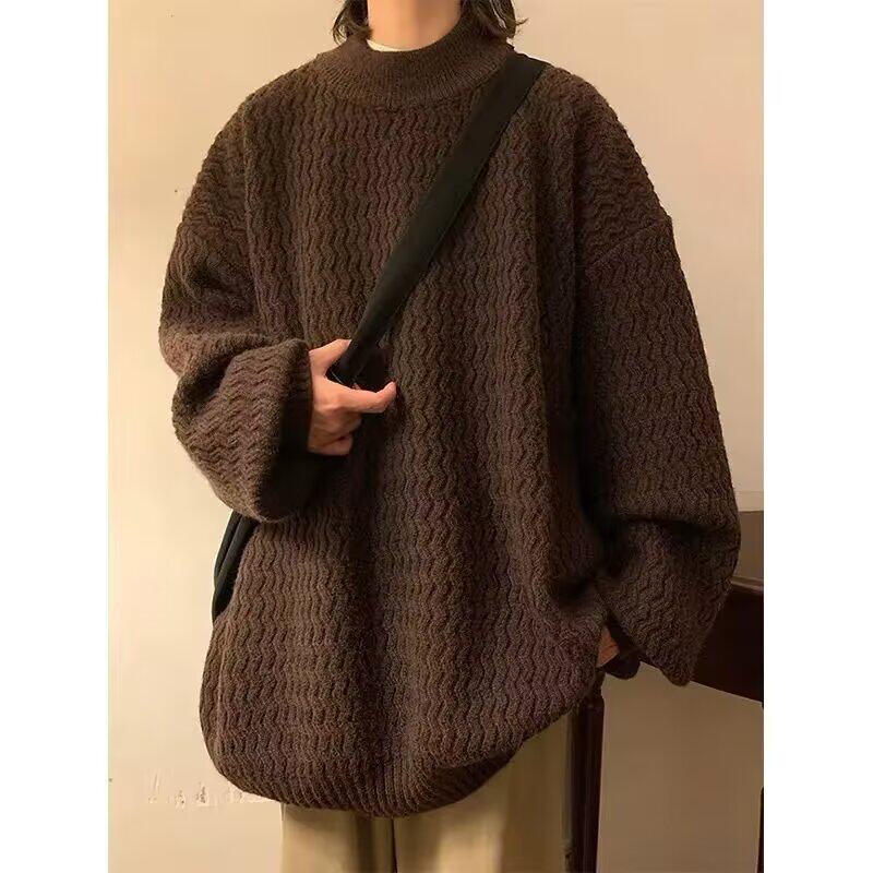 【41】25新款慵懒长袖毛衣圆领针织衫A079-5629-P49,男装针织衫/毛衣,电商A079