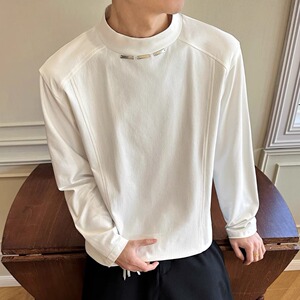[003]长袖T恤男夏季宽松韩版百搭休闲体恤衣服A079-W323-P45