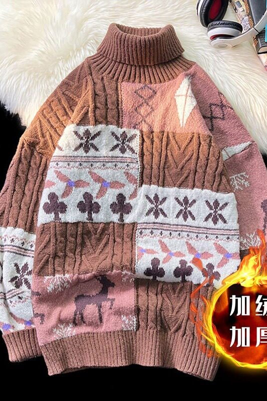 【15】加绒加厚高领毛衣男情侣毛线衣针织衫A079-A316加绒-p65,男装针织衫/毛衣,电商A079