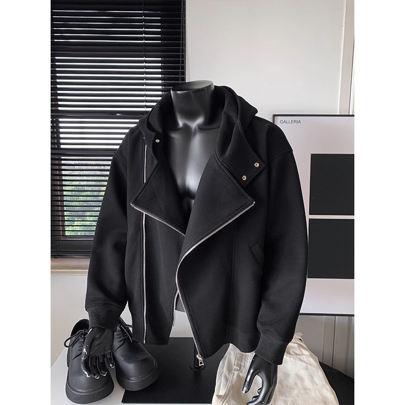 【网19】25双拉链设计感开衫连帽卫衣男女A079-W303-P57，男装卫衣，电商A079