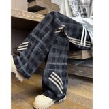 【190】三条杠男休闲裤主图格子裤A079-C334-P40，男装休闲裤，电商A079