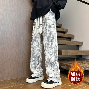 【002】5加绒休闲裤男直筒运动裤潮A079-K55-P28图片