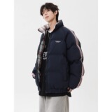 【网47】冬季新款撞色格子拼接棉服A079-MY77-P69，男装棉衣，电商A079