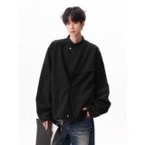 【网45】新中式黑色廓形西服夹克男春秋季A079-W35-P69，男装夹克，电商A079