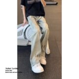 [008]牛仔裤宽松设计感小众渐变直筒裤A079-N7095-P42，男装牛仔裤，电商A079