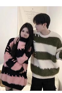 【网101】情侣圆领长袖毛衣A079-7334-P54图片