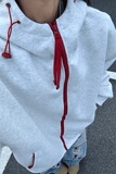 【13】拼色连帽冲锋衣外套女韩版休闲双拉链夹克A079-W040-P47，男装夹克，电商A079