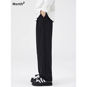 【网45】百搭休闲厚秋冬季运动裤男宽松直筒长裤A079-K26加绒-P48图片
