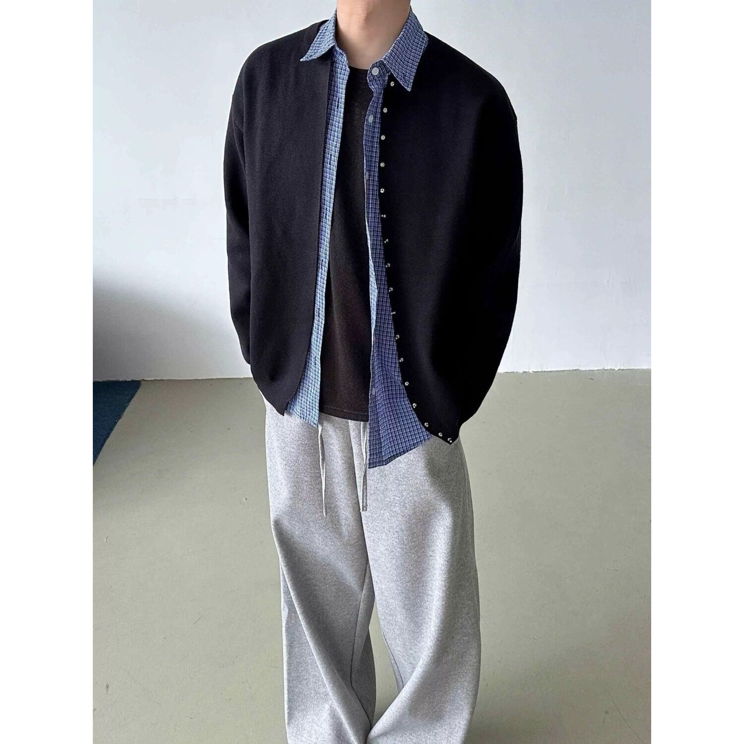 【网139】2025情侣百搭针织衫开衫毛衣A079-D683-P52,男装针织衫/毛衣,电商A079