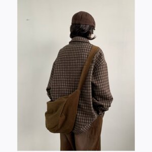 【网21】条格衬衫休闲宽松形长袖外套上衣古着衬衣A079-J20-P39图片