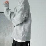 [32]5纯色毛衣男女同款2025年新款半高领A079-MY2310-P50，男装针织衫/毛衣，电商A079