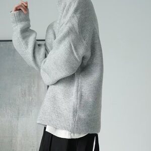 [32]5纯色毛衣男女同款2025年新款半高领A079-MY2310-P50图片