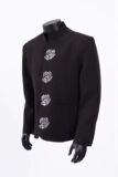 [001]立领黑色西装外套男烫钻花朵重工垫肩西服A079-XZ034-P65，男装西服套装，电商A079